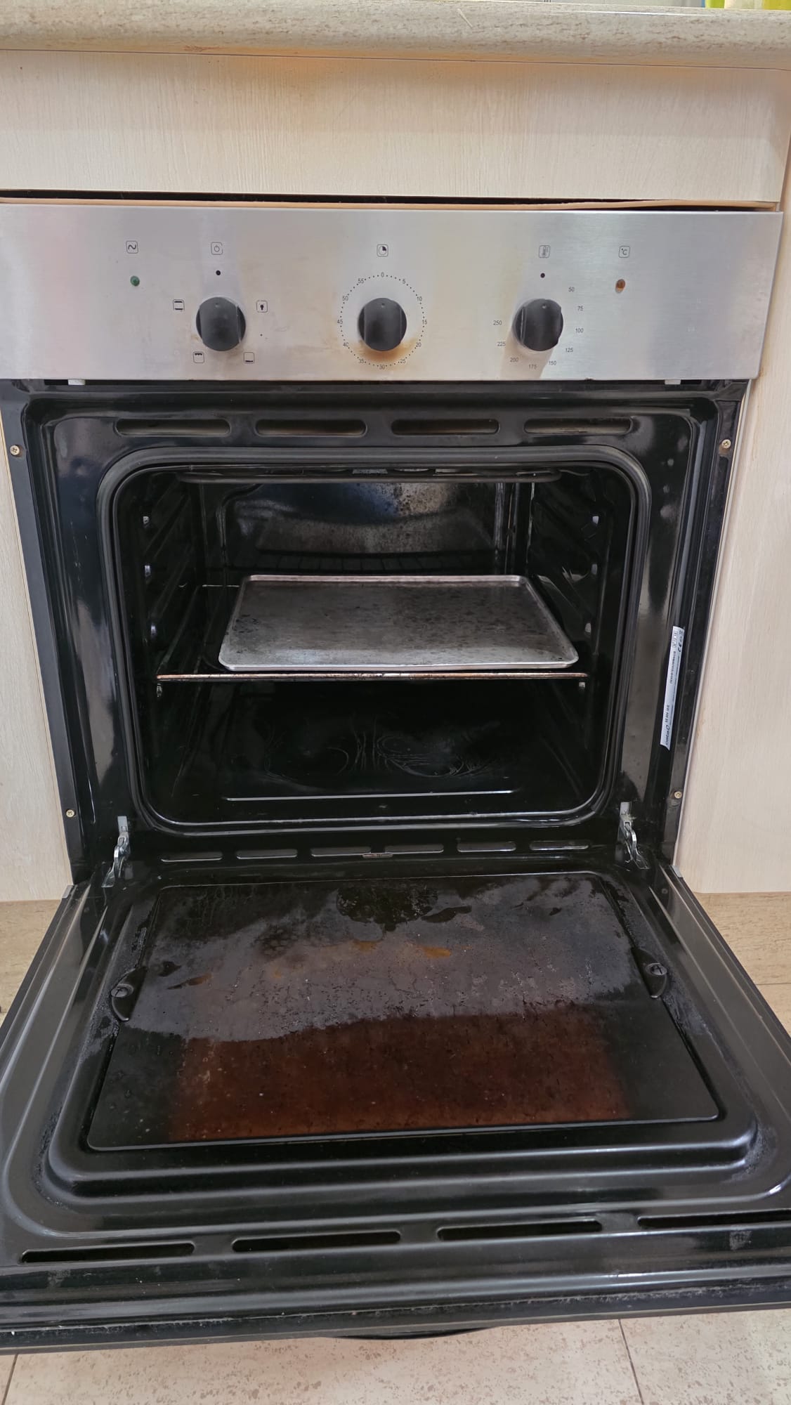 Before professional deep cleaning
